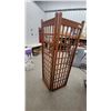 Image 4 : Two-Panel Wooden Room Divider Screen 70”×40”