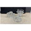 Image 5 : Four Stella Artois Gold-Rimmed Stemmed Beer Goblets, Crystal Decanter, Candle Holder, Mugs