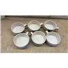 Image 4 : Six Campbell's Soup Ceramic Bowls with Outdoor Recreation Scenes and Chef Spoon Rest