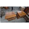 Image 6 : Pair of Oak Nightstands with Two Drawers Each. 24”×24”×18”