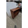 Image 2 : Small Wood Bookcase. 33”×31”×11”