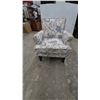 Image 1 : Floral Upholstered Armchair