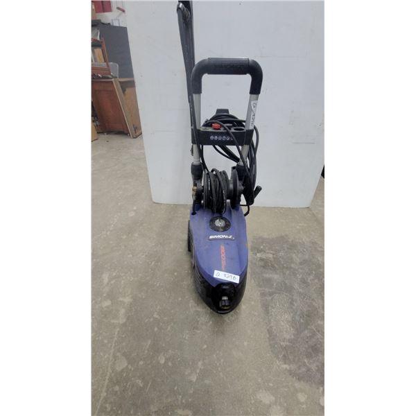 Simoniz 1800 PSI Electric Pressure Washer with Hose and Cord Storage