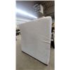 Image 1 : King Mattress with Blue Trim and Quilted with box spring