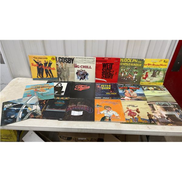Vintage Vinyl Record Album Lot: The Crew Cuts, Cosby, The Big Chill, West Side Story, Rudolph