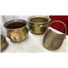 Image 7 : Brass Planters, Onyx Ashtray and Lighter, "God Bless Our Home" Trivet