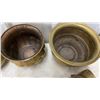 Image 8 : Brass Planters, Onyx Ashtray and Lighter, "God Bless Our Home" Trivet