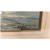 Image 3 : Andre Bronnescu Framed Oil Painting of Fishing Boats 23 × 19