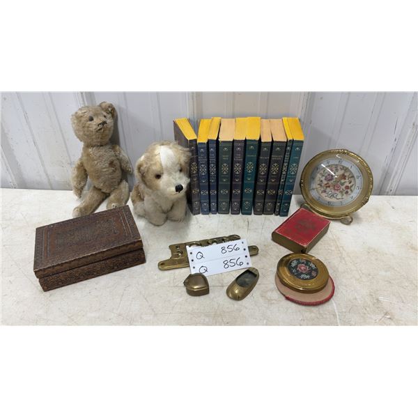 Vintage Teddy Bear and Dog