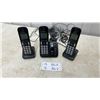 Image 1 : Panasonic KX-TGC220C Cordless Phone System: 3 Handsets, 3 Chargers, and Power Adapters