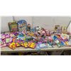 Image 1 : Large Lot of Party Favors, Party-Time Number Puzzles, Bouncing Balls, Zany Rings, Invitations