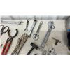 Image 4 : Assortment of Hand Tools Including Adjustable Wrenches, Pipe Wrenches, Pliers, Bolt Cutters