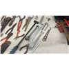 Image 5 : Assortment of Hand Tools Including Adjustable Wrenches, Pipe Wrenches, Pliers, Bolt Cutters