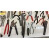 Image 7 : Assortment of Hand Tools Including Adjustable Wrenches, Pipe Wrenches, Pliers, Bolt Cutters