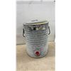 Image 6 : Coleman, Liquid-Fuel Lantern, Propane Lantern and Poloron Galvanized Camper's Cooler