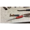 Image 6 : Assortment of Hammers, Pry Bars, Chisels, Files, Slate Ripper, Concrete Float