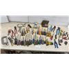 Image 1 : Assortment of Screwdrivers, Pliers, Vise-Grip, Channellock, C-Clamp, Hex Keys, Bits