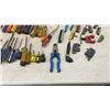 Image 4 : Assortment of Screwdrivers, Pliers, Vise-Grip, Channellock, C-Clamp, Hex Keys, Bits