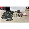 Image 1 : Husky 1/4” Angle Die Grinder Kit, Air Tools, Orbital Sander, Ratchet, Safety Goggles