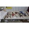 Image 1 : Assorted Hand Tools and Power Tools: Hammers, Clamps, Pliers, Heat Gun, Impact Wrench