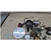 Image 4 : Assorted Gauges and Meters: Trerice Pressure Gauge, Total Hours, Hydrostatic, Oil Temp