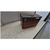Image 1 : Vintage Metal Tool Box with Wrenches, Pipe Wrench, Vise Grips, Hacksaw