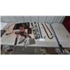 Image 1 : Assorted Hand and Power Tools: Black and Decker Drill, Levels, Crowbars, Drill Bit Sets