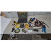 Image 1 : Enerpac Hydraulic Cylinder, Tap and Die Set, Klein Tools Pliers, Torch