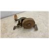 Image 7 : Vintage Brass Hand-Pumped Liquid Fuel Blow Torch, Hand-Crank Grinder and Horseshoes