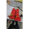 Image 6 : Bow, Binoculars, Life Jackets, Wet Gear 3-Piece Rainsuit, and Black Bag with air mattress i think