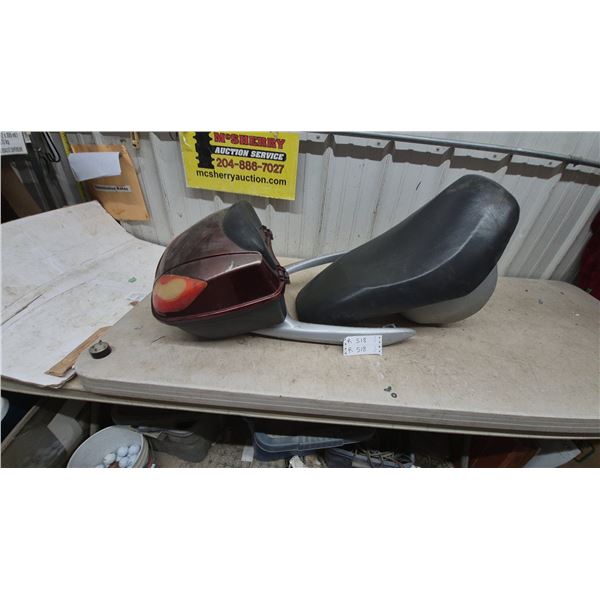 Scooter Seat and Rear Storage Box Assembly