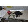 Image 1 : Red Bug Zapper, LED Shop Light, rope xmas lights and Black Bungee cargo cover