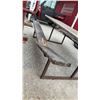 Image 8 : Wooden Picnic Table on Steel Frame, Needs Some TLC, 33 × 96 × 56”