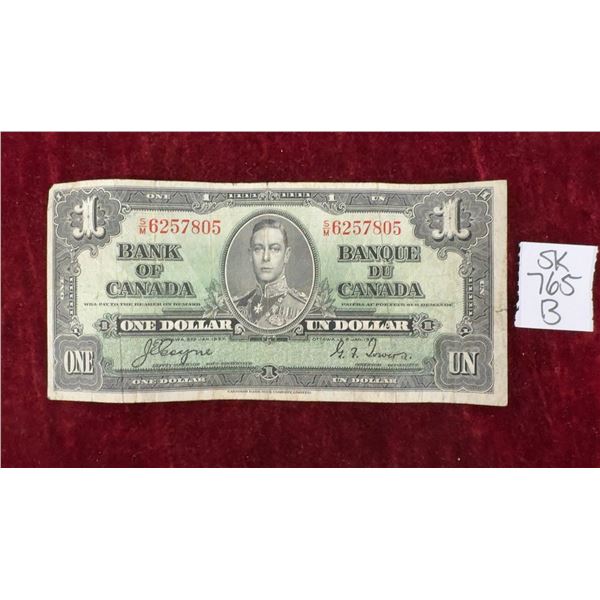 1937 Canada $1 Bill