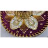 Image 4 : Decorative Mexican Charro Sombrero with Burgundy Velvet and Gold Embroidery