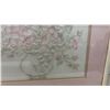 Image 4 : Framed Embroidered Floral Bouquet Picture in Pink Mat and Light Wood Frame, 23 × 27”