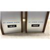Image 4 : Pair of Akai Jet Stream System Speakers with Silver Front Panel and Wood-Grain Cabinets