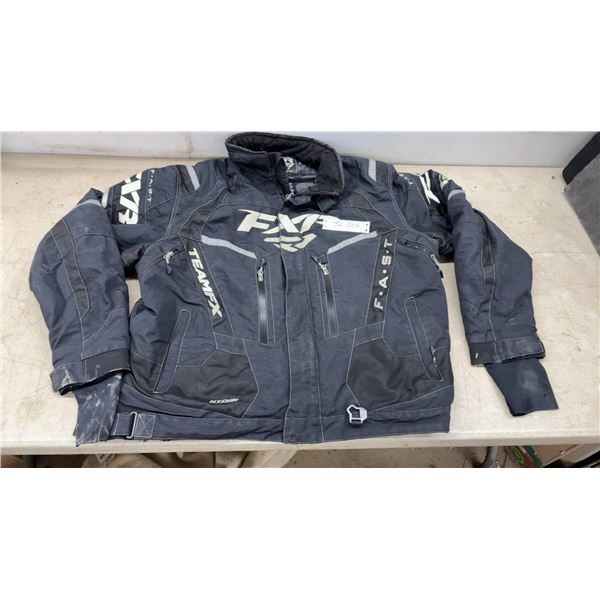 FXR Men's Team FX F.A.S.T. Flotation Assist Snowmobile Jacket, 2XL, PU Coated Nylon Shell