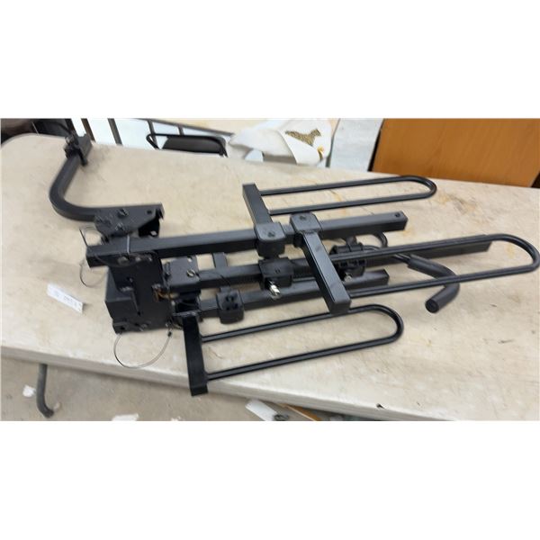 Hitch-Mounted Platform-Style 2-Bike Rack with 2” Receiver and Adjustable U-Shaped Cradles