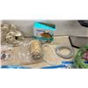 Image 3 : Aquarium Lot with Top Fin Tanks, Barley Straw, Gravel, Marbles, Plants, Decorations