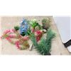 Image 8 : Aquarium Lot with Top Fin Tanks, Barley Straw, Gravel, Marbles, Plants, Decorations