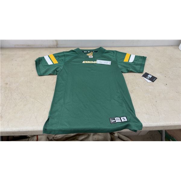 New with Tags CFL Edmonton Eskimos Jersey, Size Small