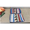 Image 3 : Three Handmade Quilted Items: Wall Hanging, Table Runner and Crib Quilt