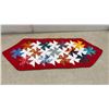 Image 8 : Three Handmade Quilted Items: Wall Hanging, Table Runner and Crib Quilt