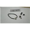 Image 1 : Pandora Stamped, Bracelet with 4 Glass Beads and Winged Dangle Charm