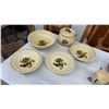 Image 2 : Metlox Poppy Trail California Provincial Rooster Dinnerware Set, Plates, Bowls, Cups and More, 93
