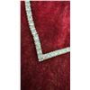 Image 2 : 18K Gold Plated 2.5mm Simulated Diamond Tennis Necklace, 18” Long