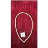 Image 1 : 18K Gold Plated 4.0mm Princess Cut Simulated Diamond Tennis Necklace, 18” Long