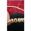 Image 4 : 18K Gold Plated 4.0mm Princess Cut Simulated Diamond Tennis Necklace, 18” Long