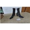 Image 1 : Pair of Black Leather Lace-Up Victorian Boots